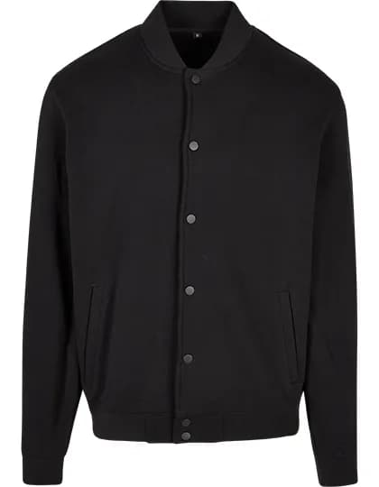Men´s Heavy Tonal College Jacket - Black
