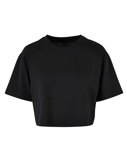 Ladies Short Oversized Tee - Black