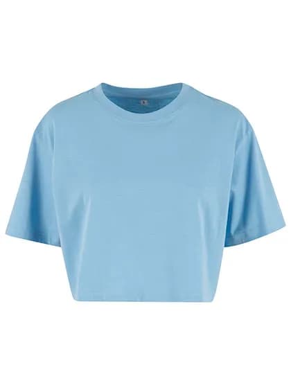 Ladies Short Oversized Tee - Powder Blue