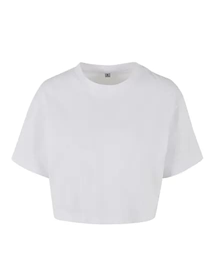 Ladies Short Oversized Tee - White