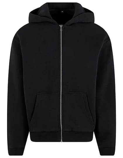 Fluffy Zip Hoody - Black