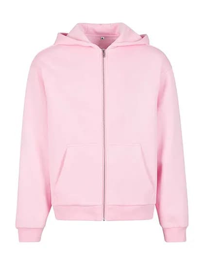 Fluffy Zip Hoody - Soft Pink