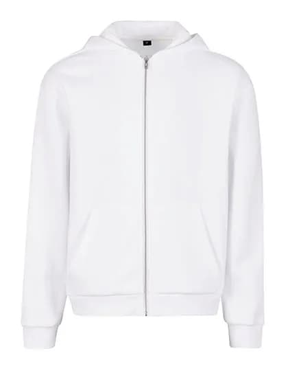 Fluffy Zip Hoody - White