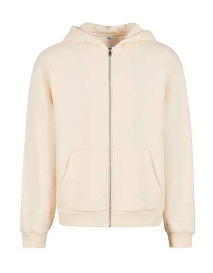Fluffy Zip Hoody - White Sand