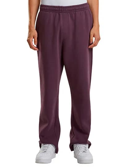 Fluffy Track Sweatpants - Plum Purple