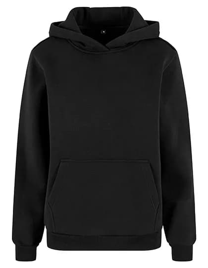 Ladies Fluffy Hoody - Black