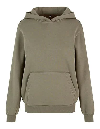 Ladies Fluffy Hoody - Pale Olive