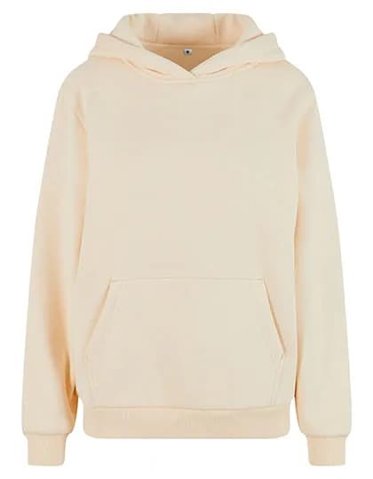 Ladies Fluffy Hoody - White Sand