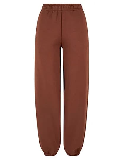 Ladies Fluffy Sweatpants - Chocolate Brown