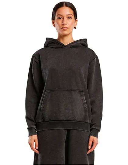 Ladies Vintage Heavy Hoody - Black