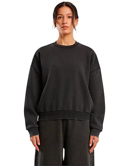 Ladies Vintage Heavy Crewneck - Black