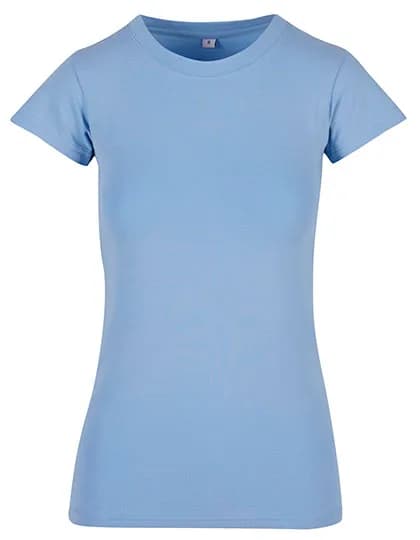 Ladies Basic Stretch Tee - Powder Blue