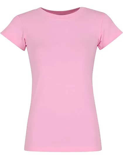 Ladies Basic Stretch Tee - Soft Pink