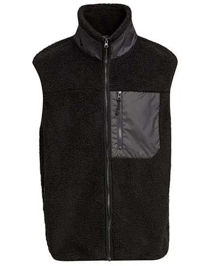 Bonded Sherpa Vest - Black