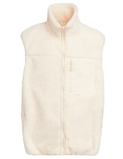 Bonded Sherpa Vest - White Sand