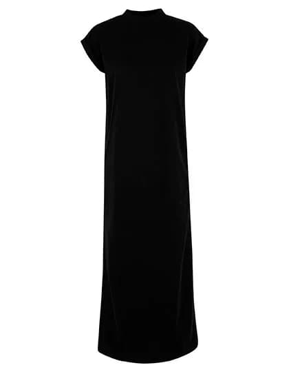 Ladies Sorona® Long Extended Shoulder Dress - Black