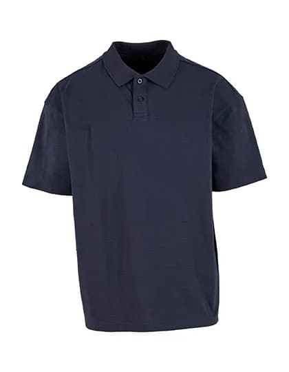 Oversized Polo Shirt - Navy