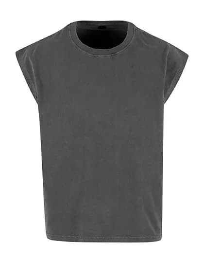 Vintage Cropped Heavy Sleeveless Tee - Magnet