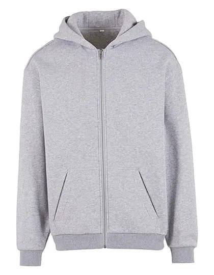 Loose Fit Zip Hoody - Heather Grey