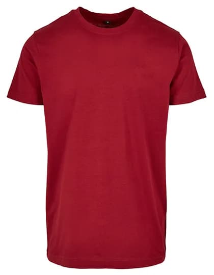 Basic Round Neck T-Shirt - Burgundy