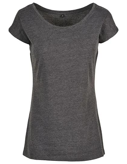 Ladies´ Wide Neck Tee - Charcoal