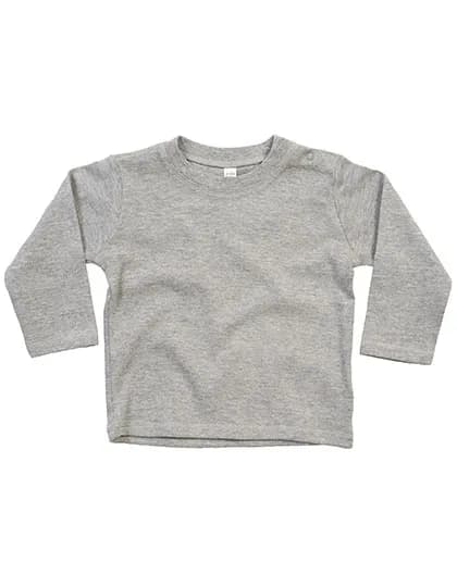 Baby Long Sleeve T - Heather Grey Melange