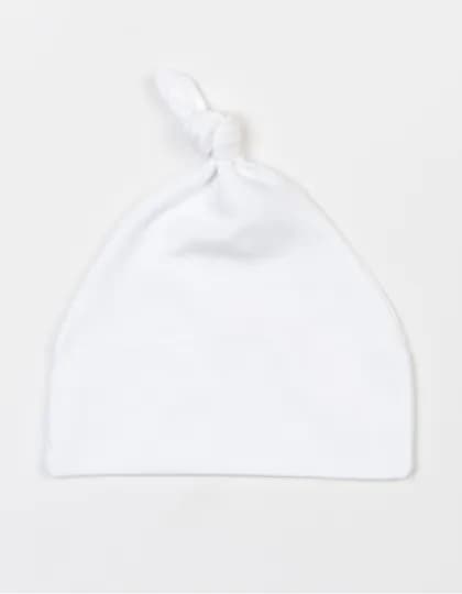 Baby One Knot Hat - White