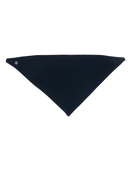 Bandana Bib - White/Nautical Navy