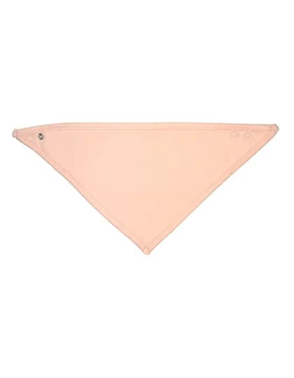 Bandana Bib - White/Powder Pink