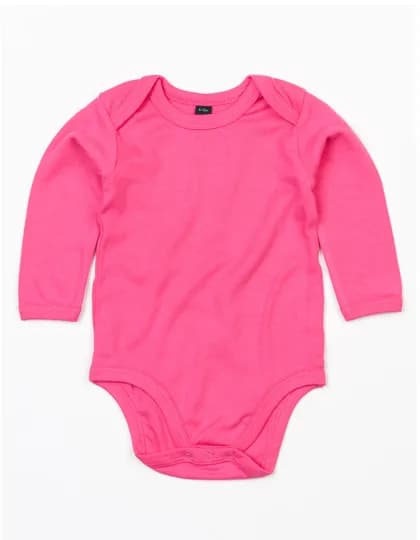 Baby Long Sleeve Bodysuit - Fuchsia