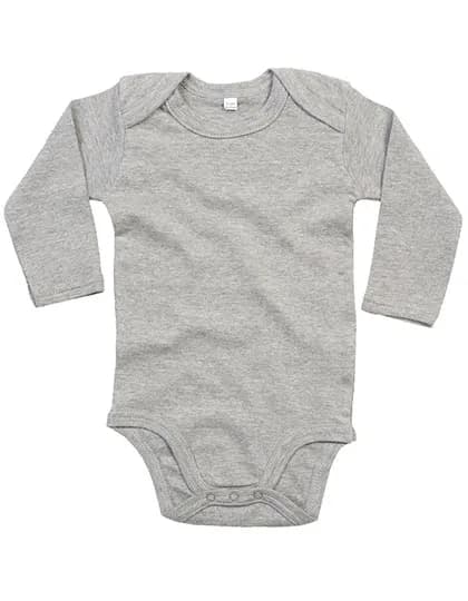 Baby Long Sleeve Bodysuit - Heather Grey Melange