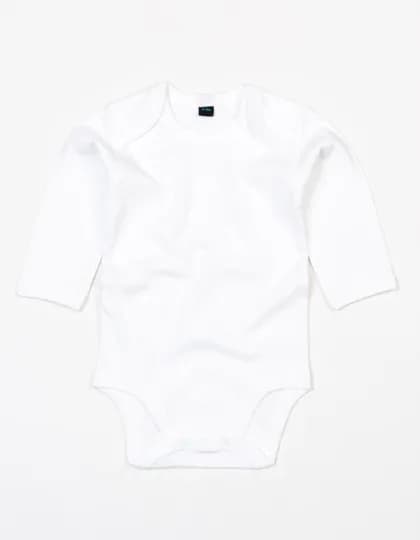 Baby Long Sleeve Bodysuit - White