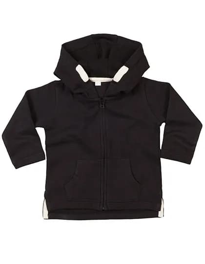 Baby Zipped Hoodie - Black