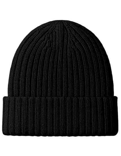 Beanie mit Merinowolle - Black