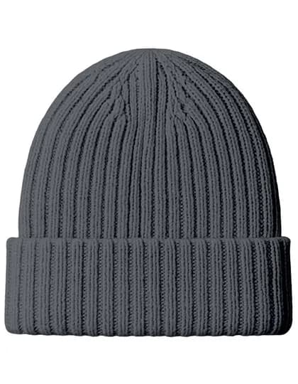 Beanie mit Merinowolle - Dark Grey
