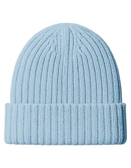 Beanie mit Merinowolle - Ocean Blue