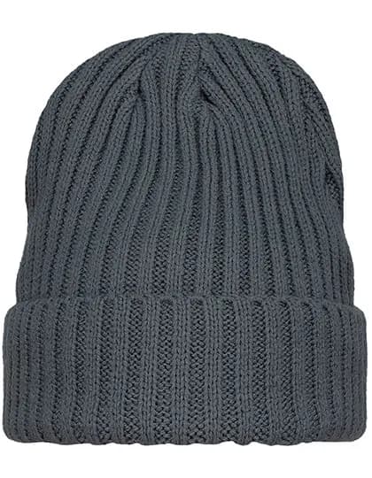 Grob gestricktes Beanie - Dark Grey