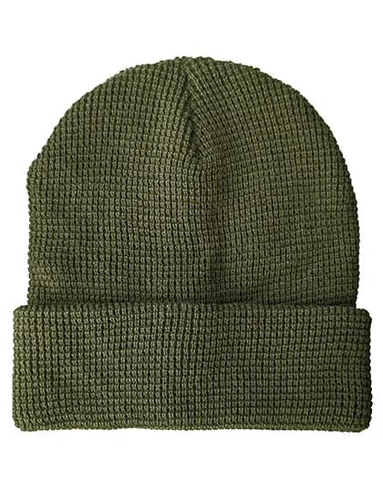 Strickmütze Waffeloptik - Olive Green