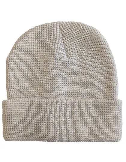 Strickmütze Waffeloptik - Sand