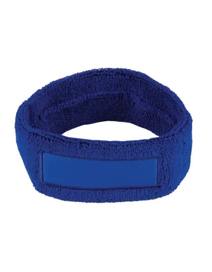 Kopfschweißband mit Label - Royal Blue