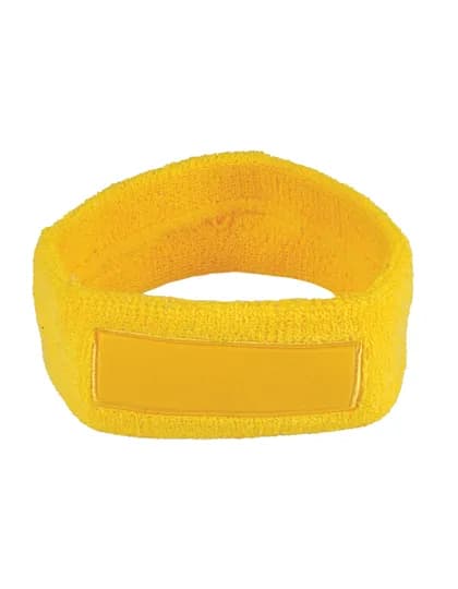 Kopfschweißband mit Label - Yellow