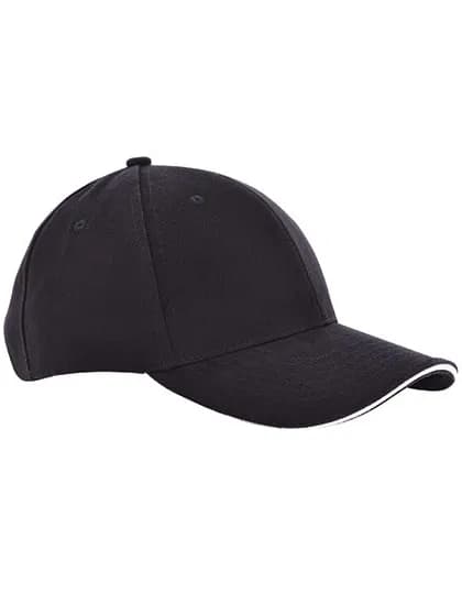 Heavy Brushed Cap - Black/White