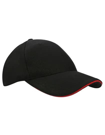 Canvas Structure Cap - Black/Red