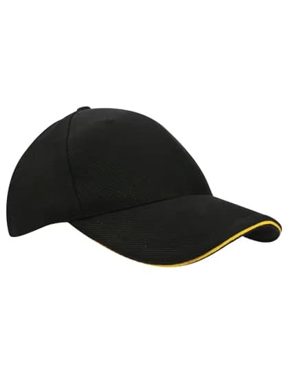Canvas Structure Cap - Black/Yellow
