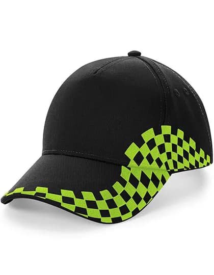 Grand Prix Cap - Black/Lime Green