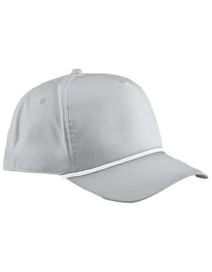 Rope Detail Golf Cap - Light Grey/White