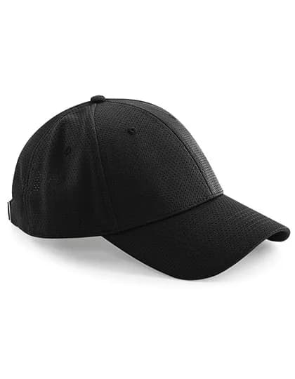 Air Mesh 6 Panel Cap - Black