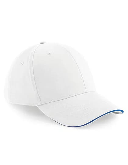Athleisure 6 Panel Cap - White/Bright Royal