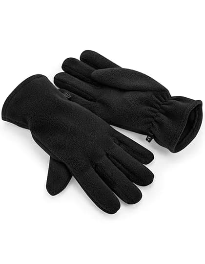Recycled Fleece Gloves - Black