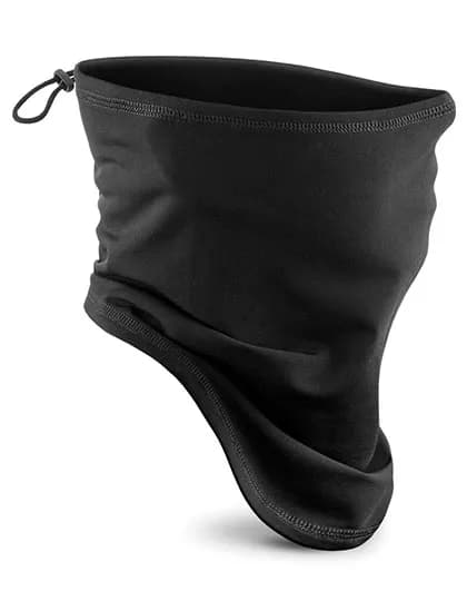 Junior Softshell Sports Tech Neck Warmer - Black